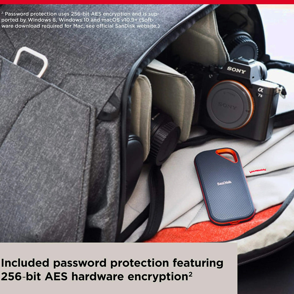 SanDisk 1TB Extreme PRO Portable SSD - Up to 2000MB/s