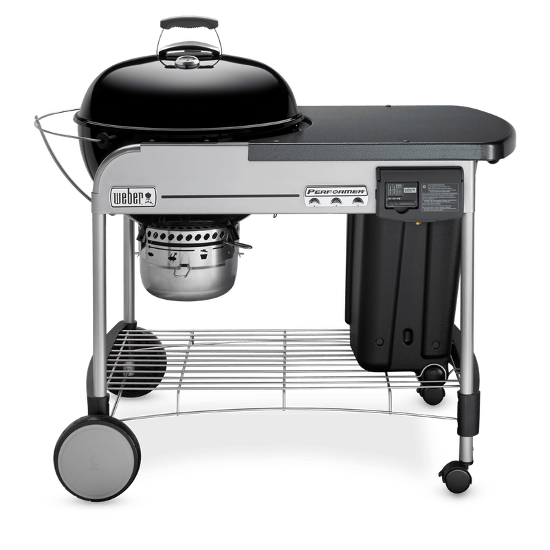 Weber Charcoal Grill, 22, Black - Performer Deluxe