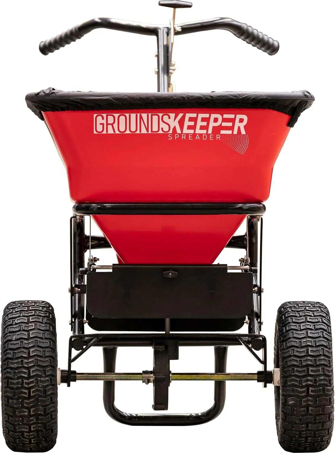 100-Lb Walk-Behind Push Spreader For Grass Seed, Salt, De-Icer And Fertilizer