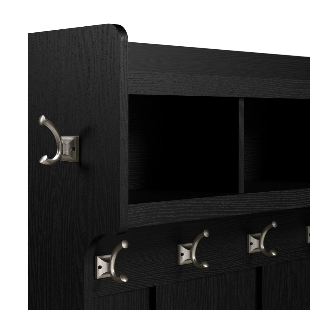 40 Inch Wall Mounted Coat Rack With Shelf and Cubbies