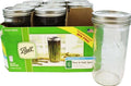 Ball Wide Mouth 24 Oz Glass Mason Jars with Lids, 9 Pack, Freezer Safe, Canning Jars