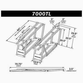 QuickJack 7000TL Portable Car Lift for Trucks &amp; SUVs, 7000 lbs Capacity