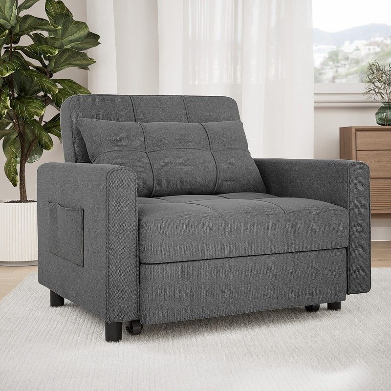 3-in-1 Adjustable Pull-Out Sleeper Sofa Bed With 330 Pounds Capacity
