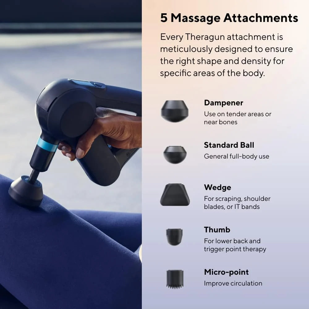 TheraGun Elite Deep Tissue Percussion Massage Gun, Black, 5th Generation