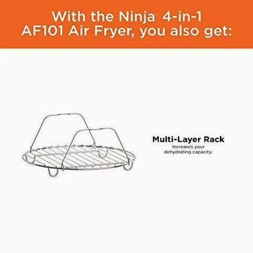 Ninja AF101 Air Fryer 4 Qt Black/gray