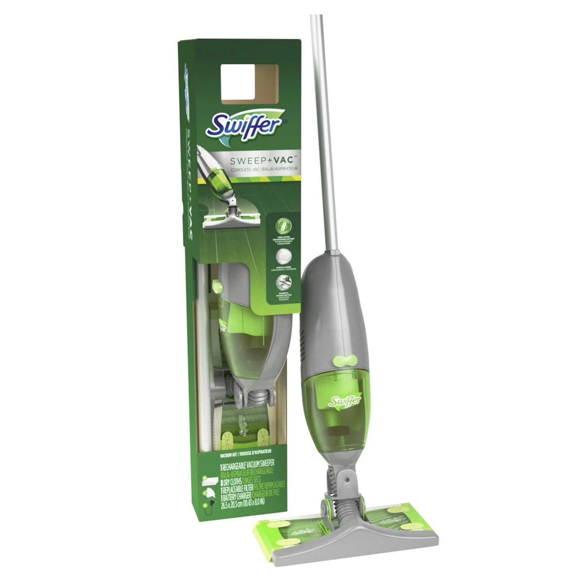 Cordless 2-in-1 Sweeper And Vacuum Floor Cleaning Kit