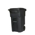 Toter 64 Gal Black Polyethylene Wheeled Garbage Can Lid Included