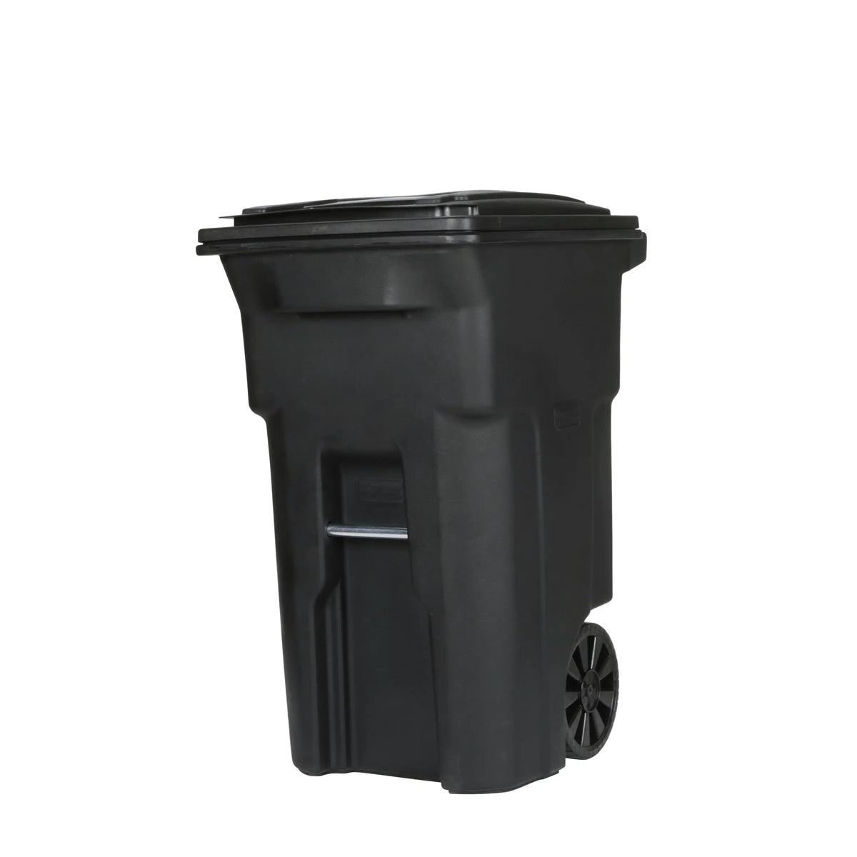 Toter 64 Gal Black Polyethylene Wheeled Garbage Can Lid Included