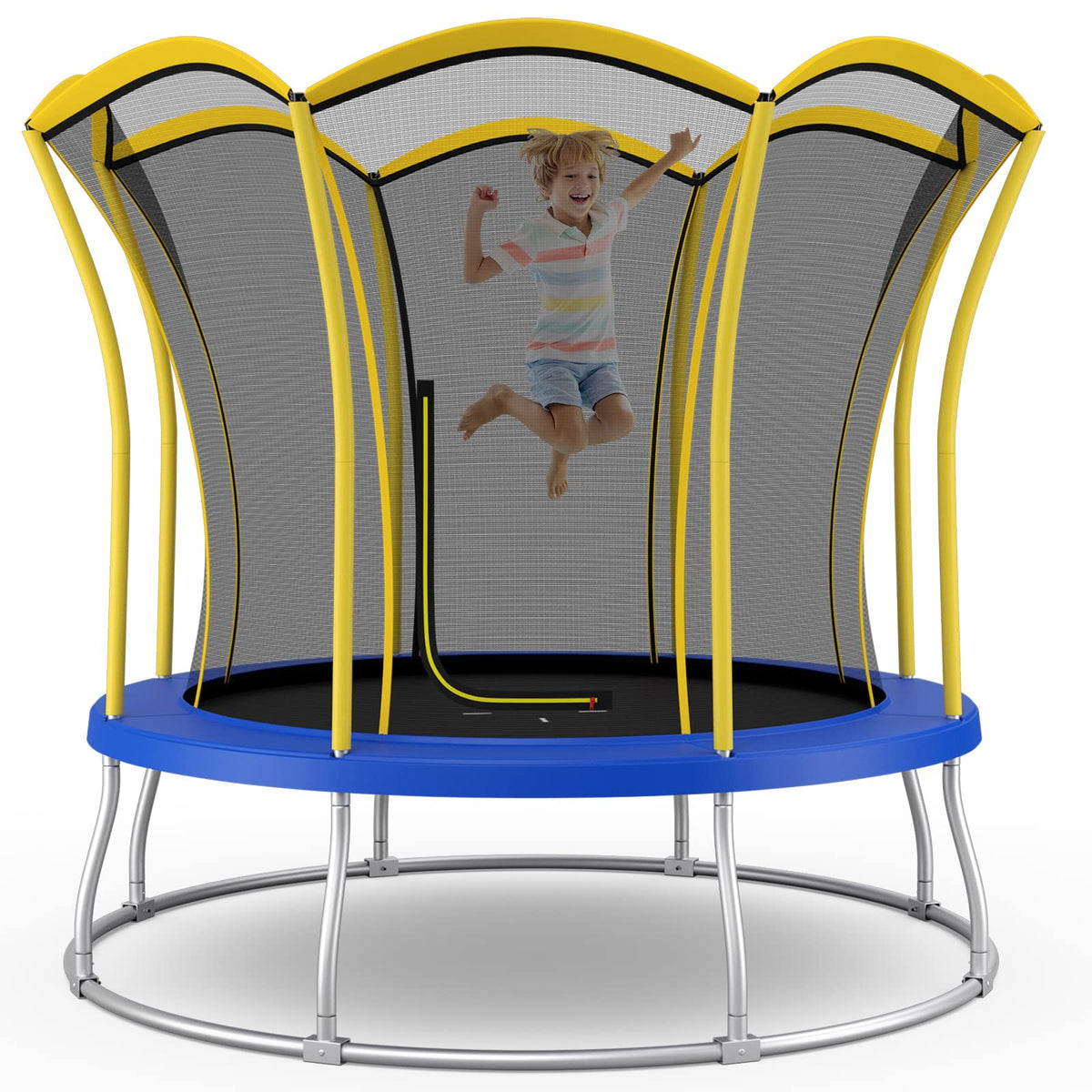Outdoor Trampoline 8 FT/10 FT Flower Shape - ASTM Approved
