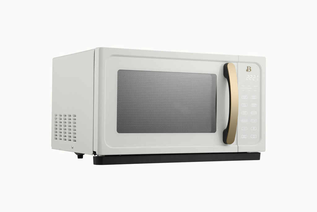 Beautiful 1.1 Cu ft 1000W Sensor Microwave Oven, White Icing - Kitchen Appliance