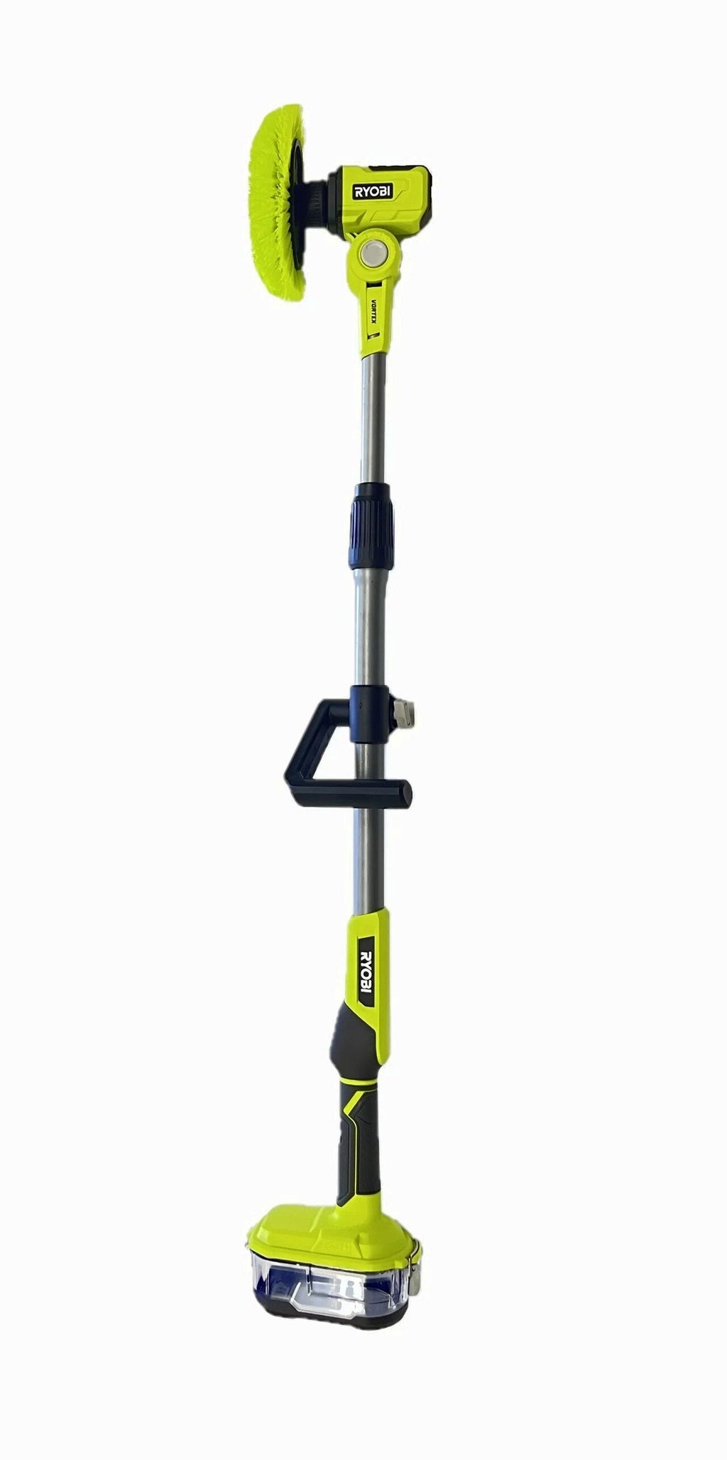 RYOBI ONE+ 18V P4500 Cordless Telescoping Power Scrubber Kit with Battery and Charger