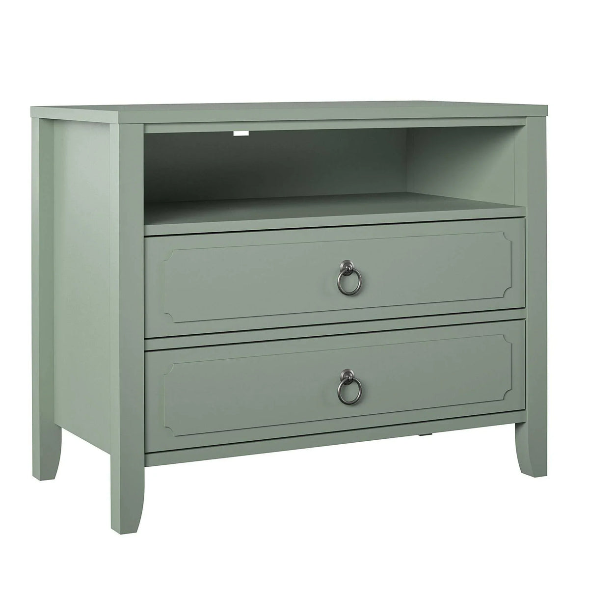 Drawer Nightstand - Green, 24H x 29.7W x 15.8D