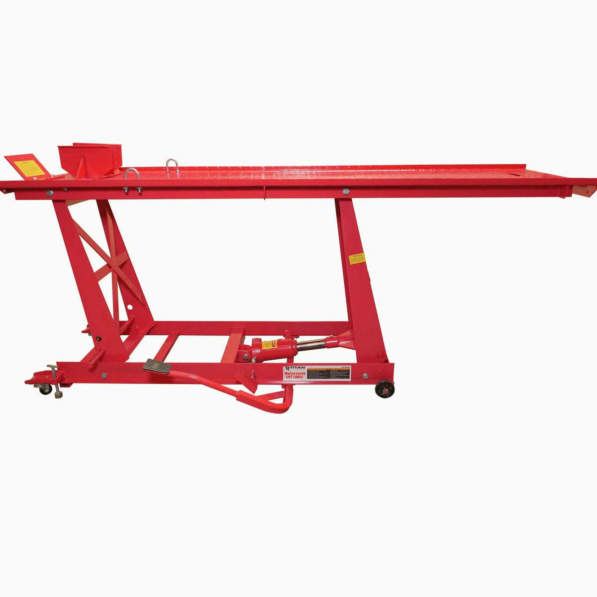 1,000 lb Hydraulic Motorcycle Lift Table Extra Long Heavy Duty