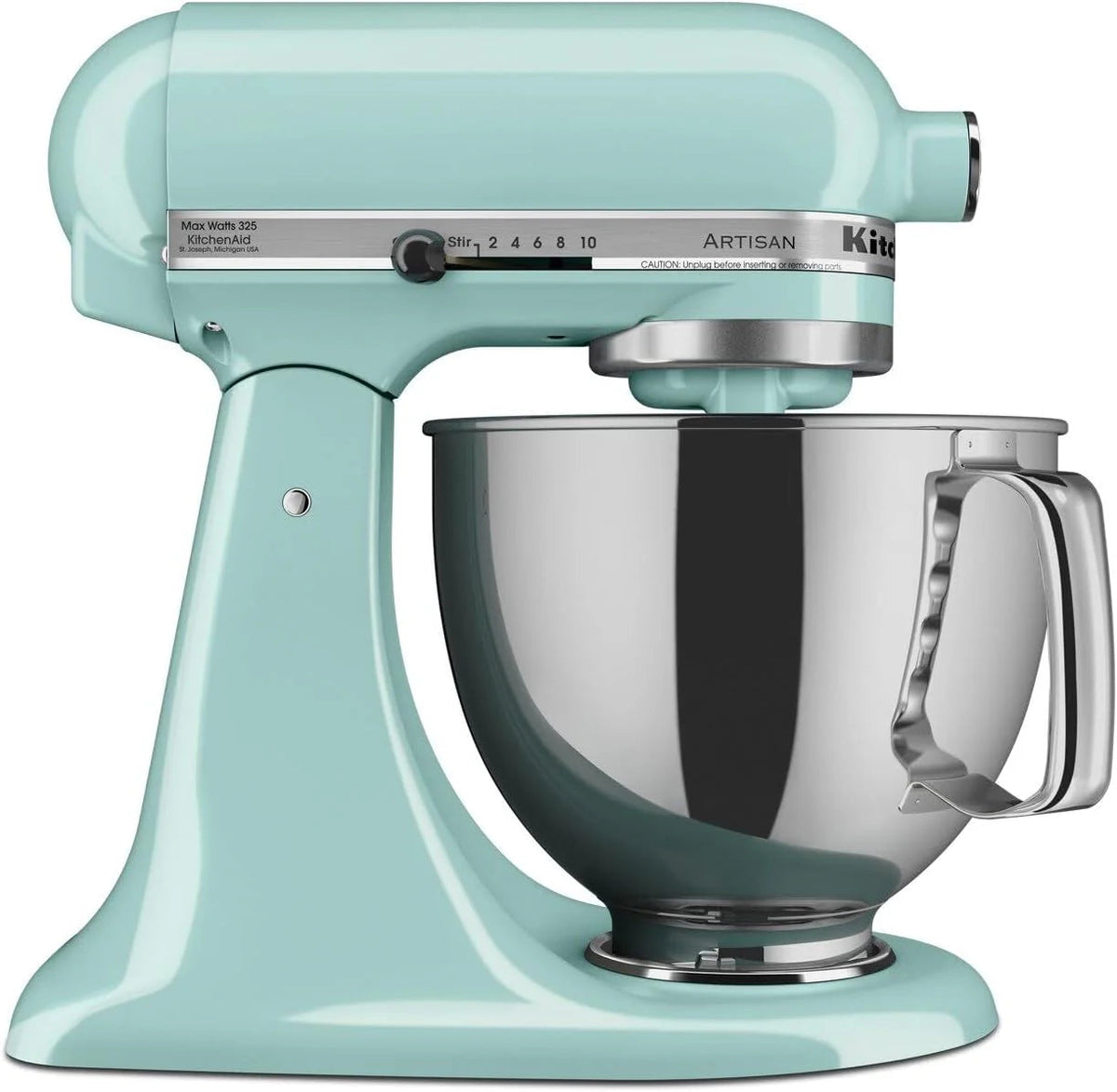 5-Quart Tilt-Head Stand Mixer With Stainless Steel Bowl, 10 Speeds