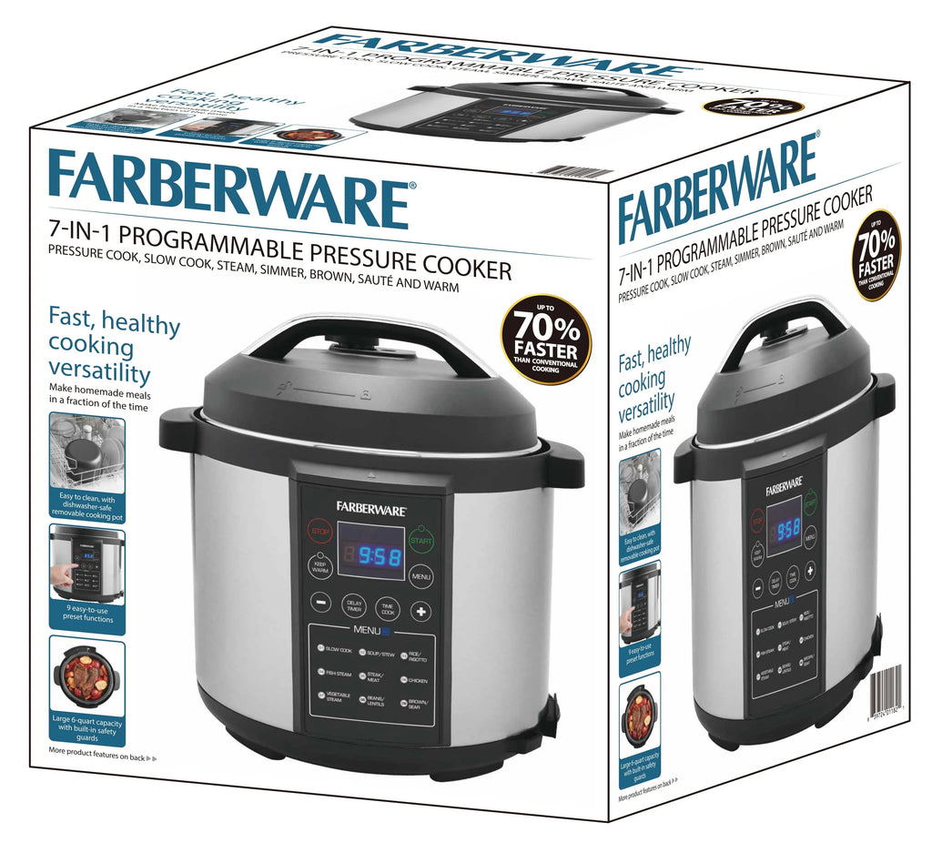 Farberware Programmable Digital Pressure Cooker, 6 Quart