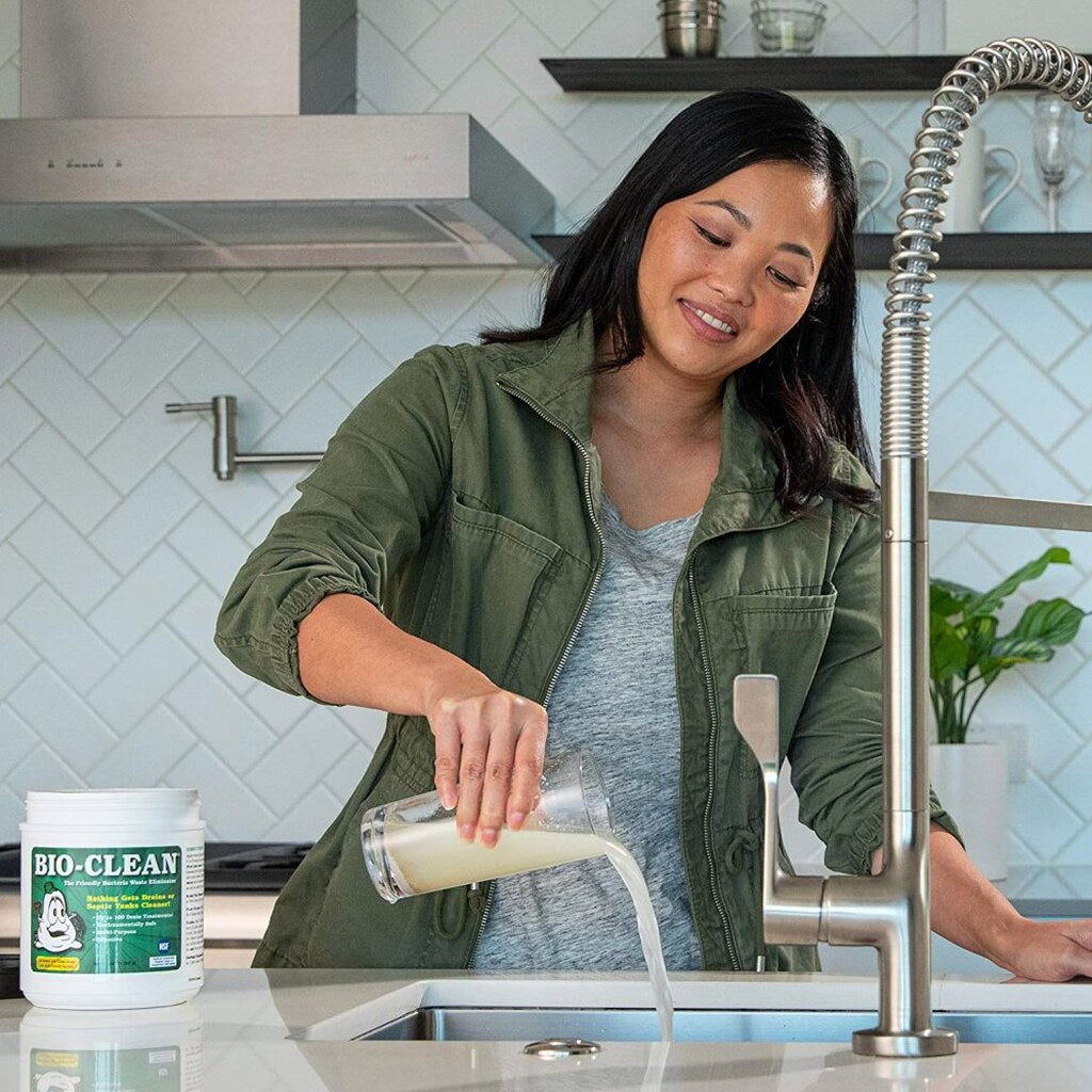 Bio-Clean Natural Drain Cleaner 2lb - Enzyme-Based, Eco-Friendly, 100 Treatments, Safe for Septic Tanks &amp; Grease Traps