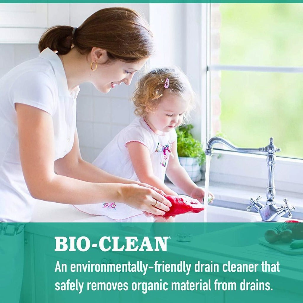 Bio-Clean Natural Drain Cleaner 2lb - Enzyme-Based, Eco-Friendly, 100 Treatments, Safe for Septic Tanks &amp; Grease Traps