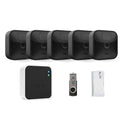 Blink Outdoor 5 Camera Kit - Wireless Weather-Resistant 1080p HD Security System with Night Vision &amp; Local Storage