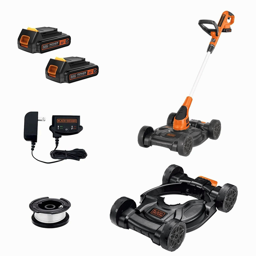 BLACK+DECKER 20V MAX* Lithium 12 inch 3-in-1 Compact Mower, MTC220