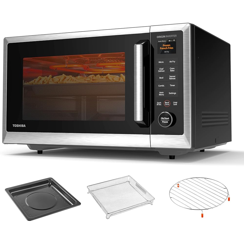 Toshiba Countertop Microwave Oven With Air Fryer, 1.3 Cu. Ft. 1100W - P05