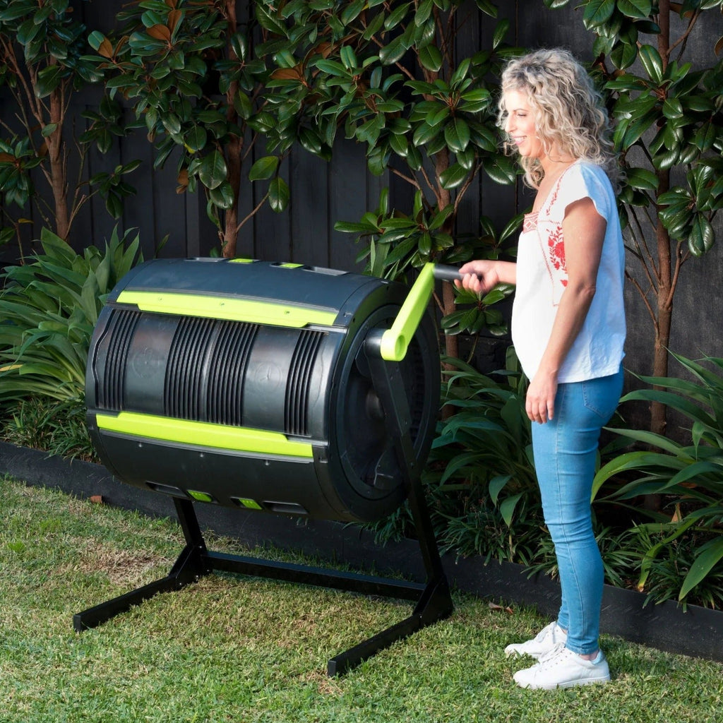Maze 65-Gallon Compost Tumbler And Cart Combo