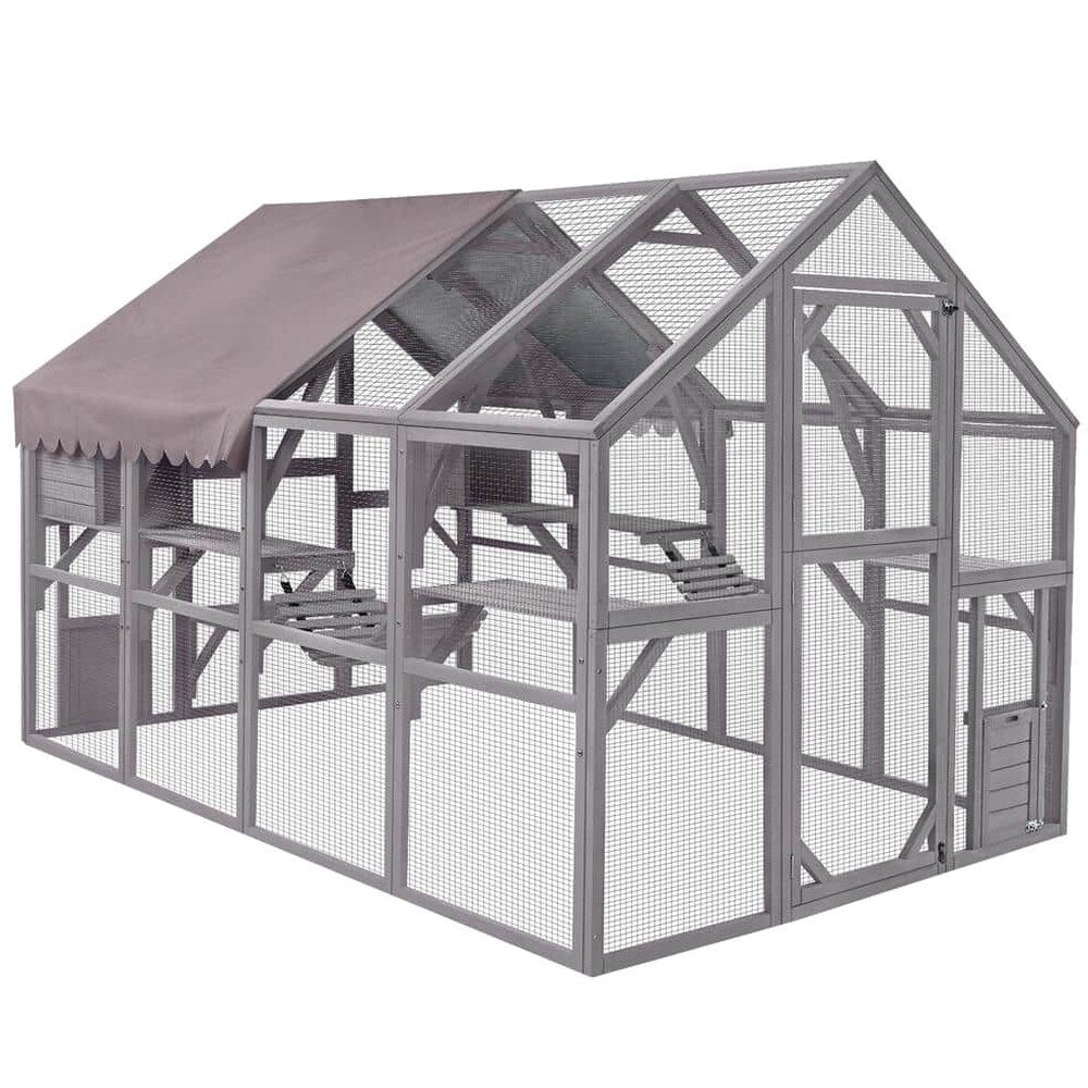 aivituvin Outdoor Cat Run : Large Cat Enclosure