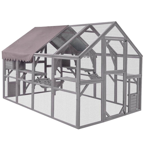 aivituvin Outdoor Cat Run : Large Cat Enclosure