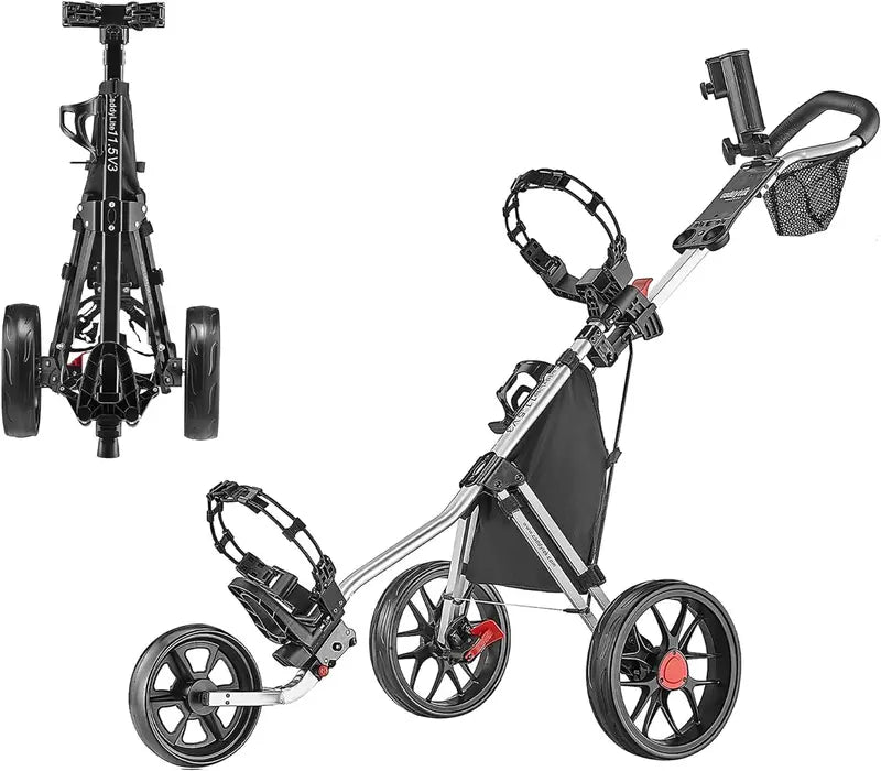 Caddytek CaddyLite 11.5 V3 3-Wheel Golf Push Cart - SuperLite Deluxe