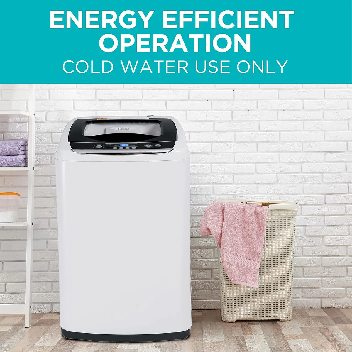 BLACK+DECKER Portable Washing Machine, 0.9 Cu. Ft., 5 Wash Cycles