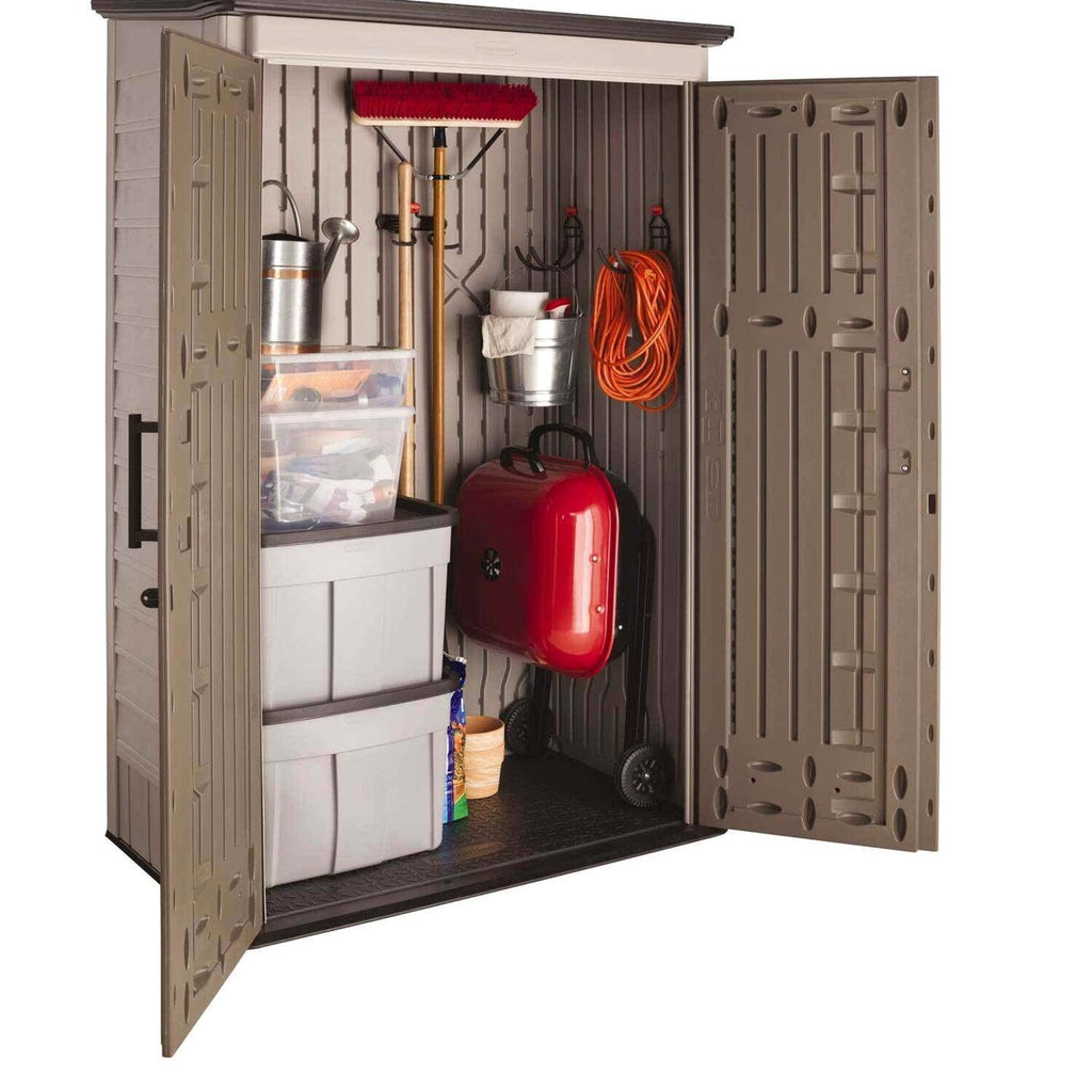 Rubbermaid Outdoor Storage Shed, 52 Cu.Ft., Weather-Resistant, Lockable Doors