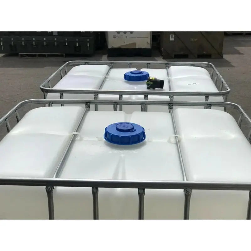 Schutz 330-Gallon Food-Grade IBC Tank - Certified For Drinking Water And Rain Harvesting