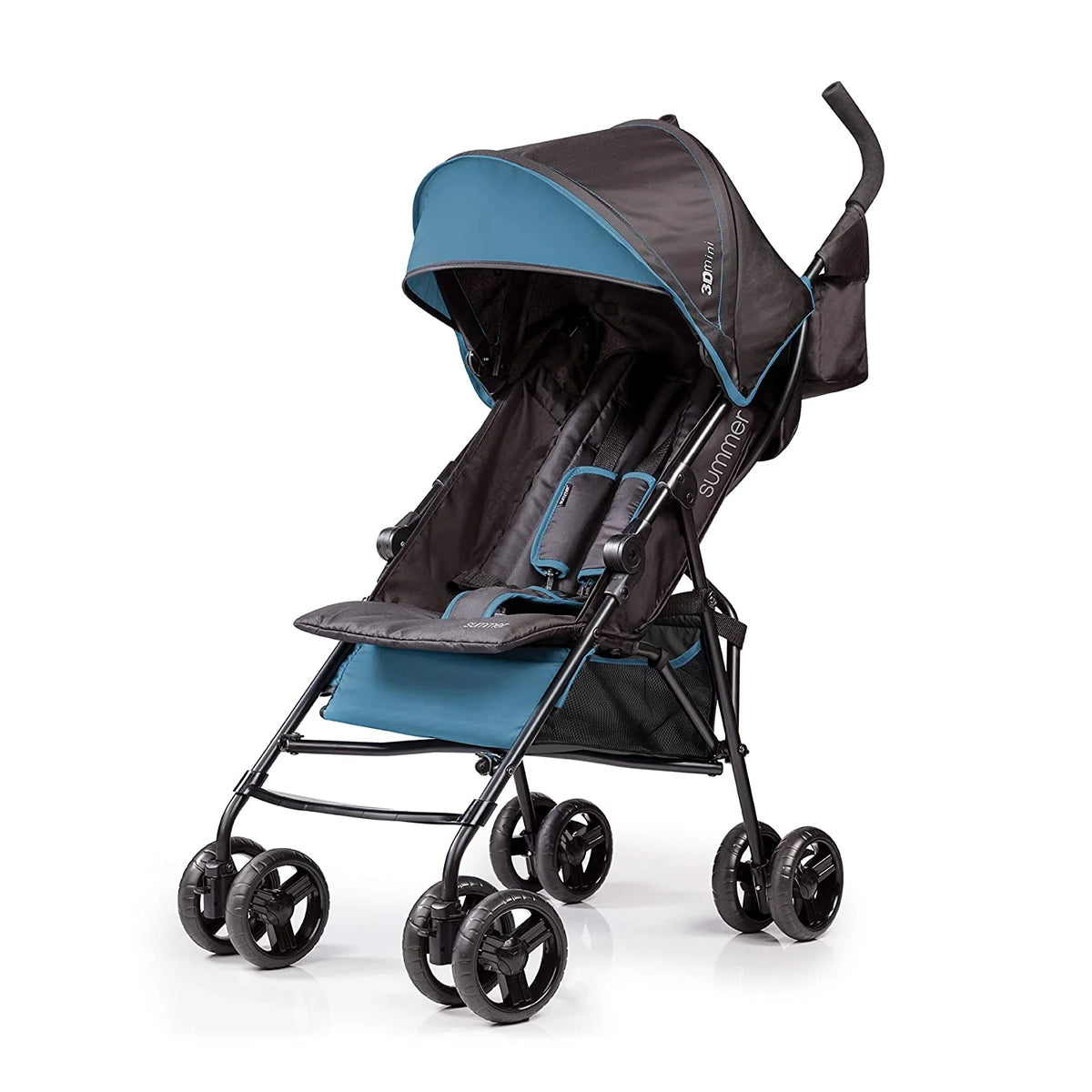 Convenience Lightweight Infant Stroller, Blue/Black - Compact Fold