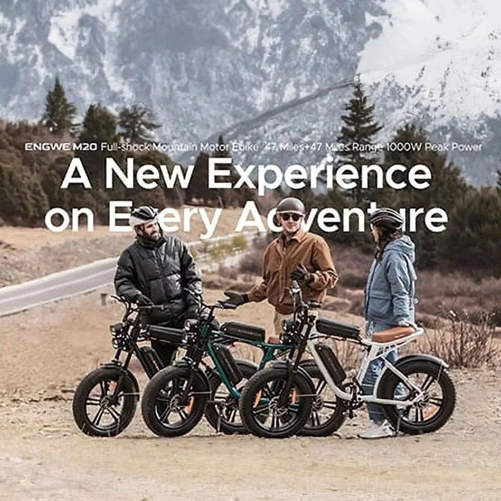 1000W Electric Bike for Adults, Retro-Style, 28mph, 94 Miles Range, 20′′x4.0′′ Fat Tires, Full Suspension, UL Certified