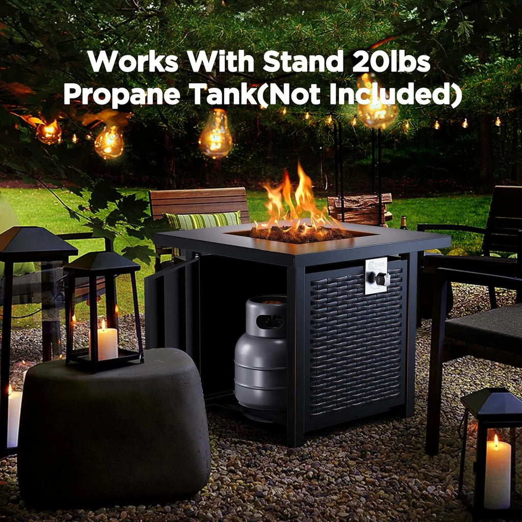 Ciays Outdoor Propane Fire Pit Table, 42-Inch, 50,000 BTU - CIFPT5B