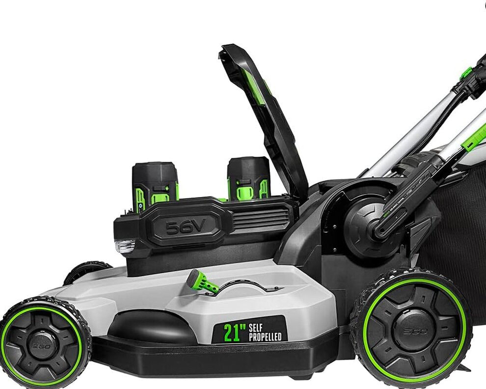 EGO Power+ LM2102SP-A 21-Inch 56-Volt Lithium-ion Self-Propelled Cordless Lawn Mower (2) 4.0Ah Battery and Rapid Charger Included