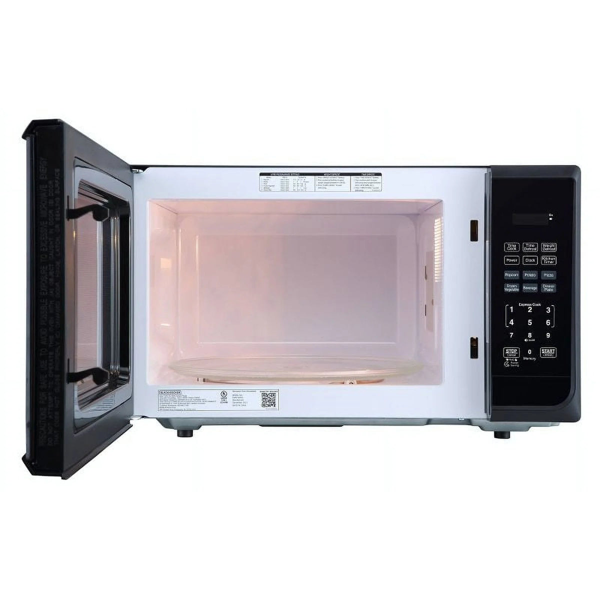 BLACK+DECKER 1.1 Cu. Ft. 1000 Watt Microwave Oven, Stainless Steel - EM031M2CE