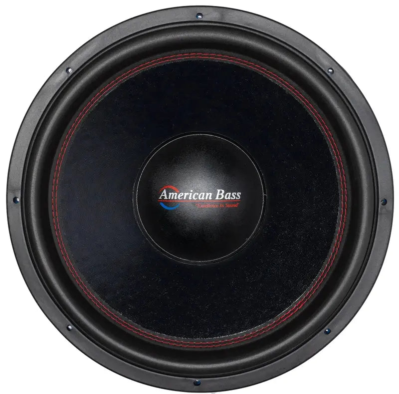 American Bass 18 Inch Subwoofer, 2000W RMS, Dual 1 Ohm Voice Coil, Black, Kevlar Cone