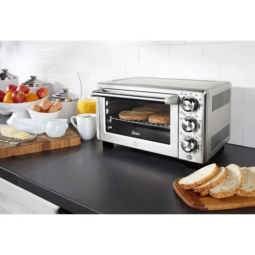 Countertop Convection Toaster Oven With Air Fryer, Stainless Steel, 26 Qt