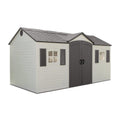 Side Entry 15 ft. W x 8 ft. D Plastic Storage Shed