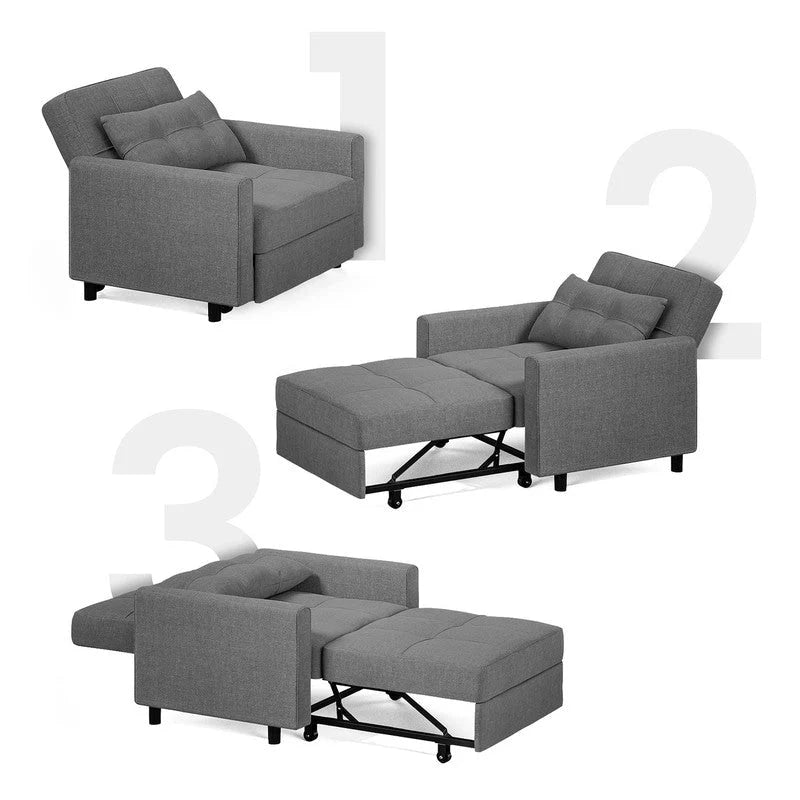 3-in-1 Adjustable Pull-Out Sleeper Sofa Bed With 330 Pounds Capacity