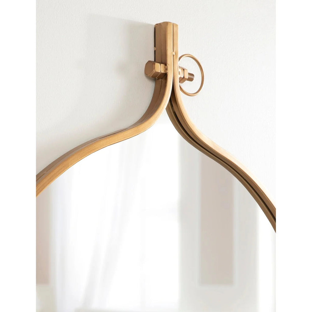 Modern Round Wall Mirror With Decorative Metal Frame