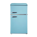 Retro Dual Door Refrigerator, 3.1 Cu. Ft., Blue