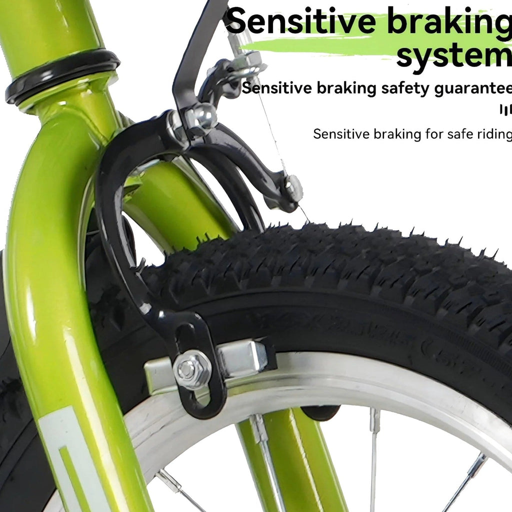 Baprem 18" Girls Bike for 5-9 Years Old Kids, Cute Kids Bike with Training Wheels, Steel Frame Sporty Children Bicycle, Pink