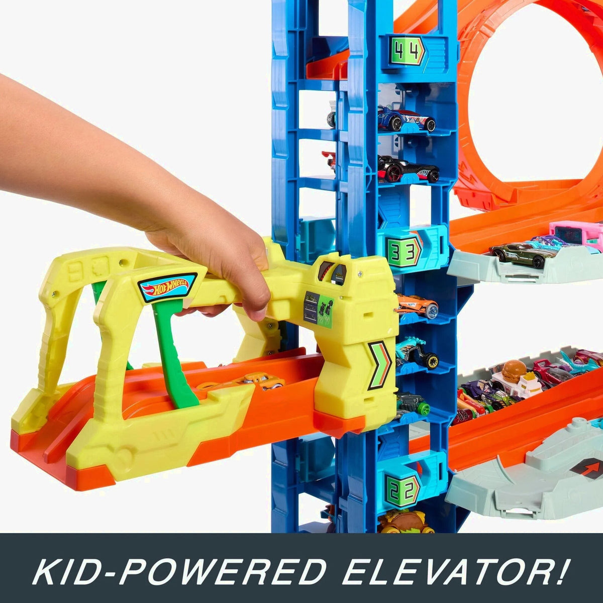 Hot Wheels City Ultimate Garage Playset with 2 Die-Cast Cars, Storage for 50+ Cars Child Age 4-8