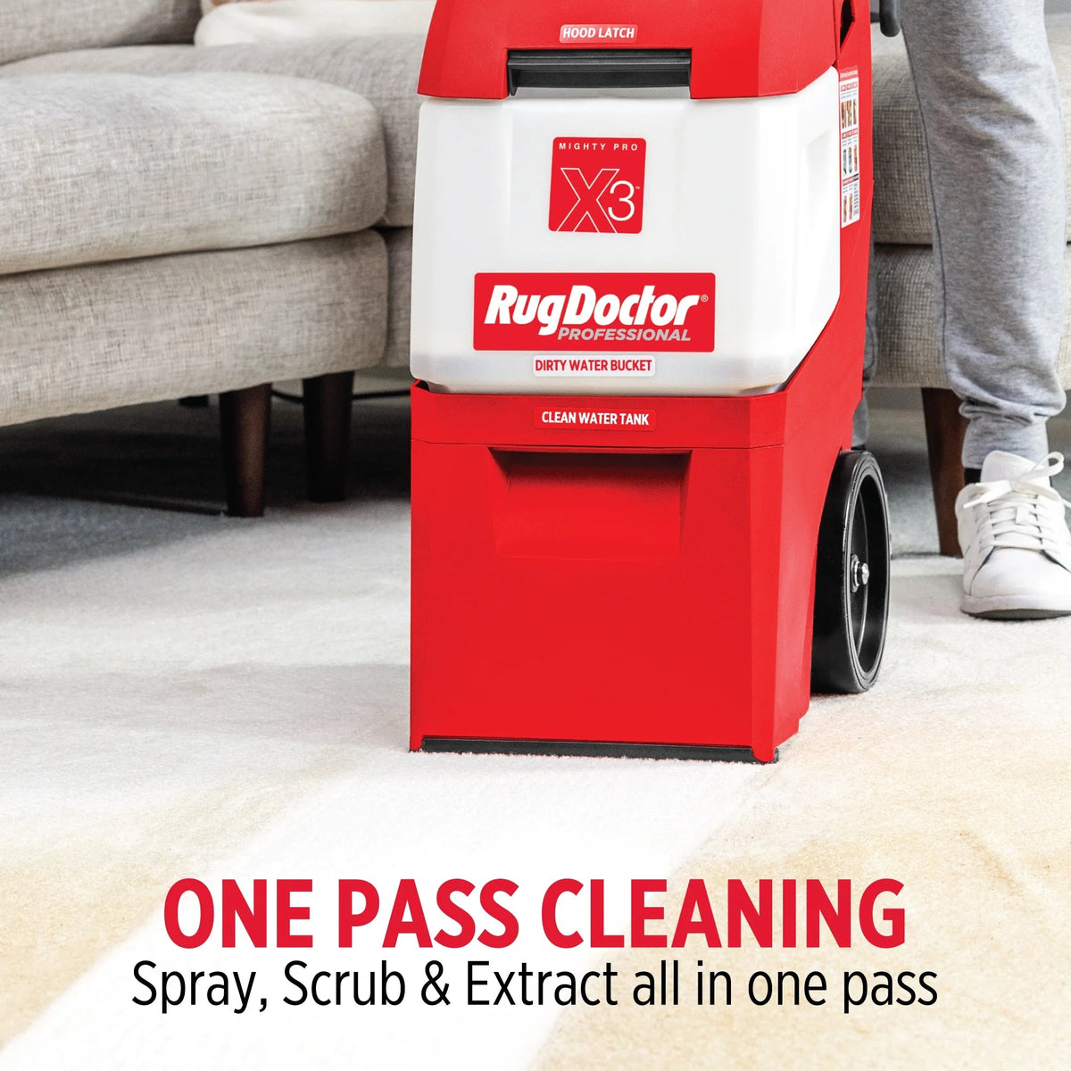 Rug Doctor X3 Commercial Carpet Cleaner, Pro Pet Pack With 48 oz Pet Cleaner - X3
