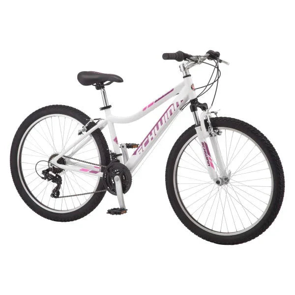 Schwinn High Timber Step-Thru 26 Mountain Bike, White - S4009E