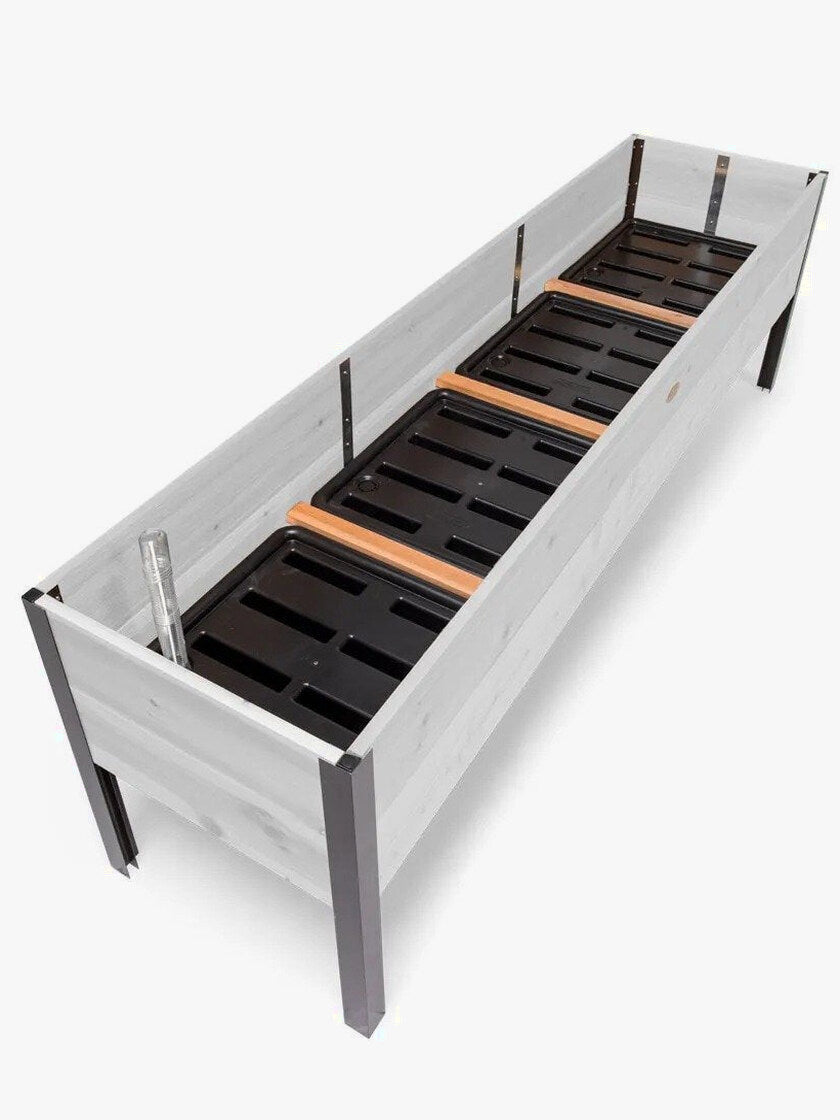 Watering Eco-Stained Elevated Planter Box