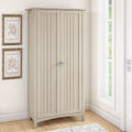 Tall Freestanding Storage Cabinet With Doors And 5 Shelves