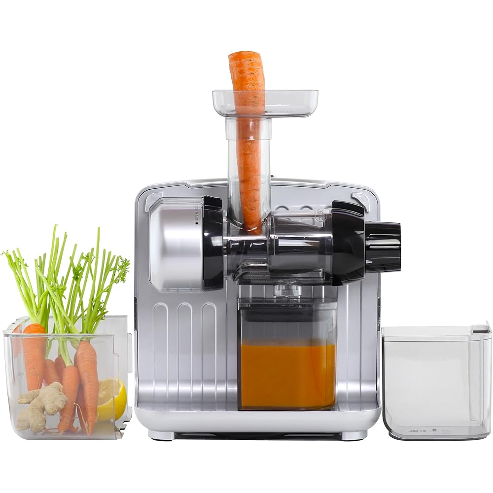 Omega ColdPress 365 Slow Masticating Juicer And Nutrition System, 200-Watts, Silver