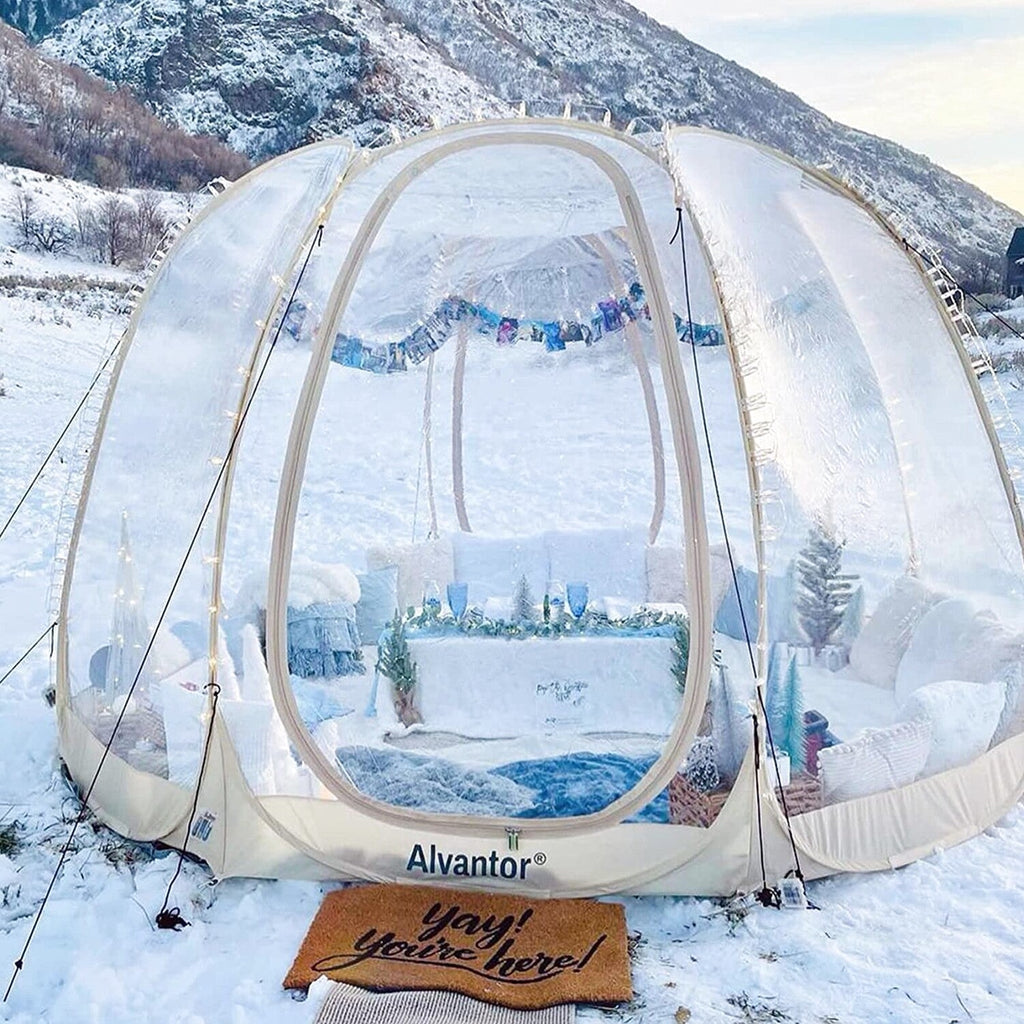 Alvantor Bubble Tent Pop Up Gazebo, 8-10 Person Igloo Dome Garden Patio Canopy Shelter